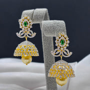 Sparkle & Shimmer - CZ Jhumkas Design
