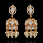 Sparkling Detachable Polki Look Jhumka Earrings