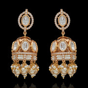 Sparkling Detachable Polki Look Jhumka Earrings