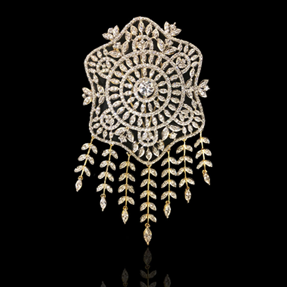 Stunning Bridal Bun Jada Billa with Diamond Look