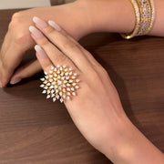 Sunflower Sunshine - Cubic Zirconia Rings