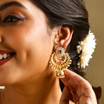 Sunflower Earrings - Antique Gold Earrings
