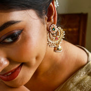 Sunflower Earrings - Antique Gold Earrings
