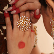 Sunflower Sunshine - Cubic Zirconia Rings
