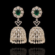 Dazzling Diamond Jhumkas