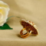 Timeless Polki Radiance Circular Cocktail Ring