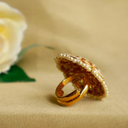 Timeless Polki Radiance Circular Cocktail Ring