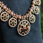 Traditional Diamond Look Bottu Mala | South Indian Bridal Necklace Design