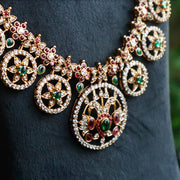 Traditional Diamond Look Bottu Mala | South Indian Bridal Necklace Design