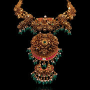 Traditional Gold Plated Kemp Temple Jewelry Style Necklace