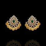 Traditional South Indian Lakshmi Kasu Coin Earrings