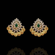 Traditional South Indian Lakshmi Kasu Coin Earrings