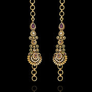 Traditional South Indian Matilu Designs in 18K Gold Polish