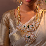 
Traditional Lakshmi Kasu Bottu Mala Necklace in Gold Polish