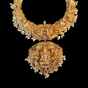 Ultimate Bridal Temple Necklace Haram Design with Intricate Carvings