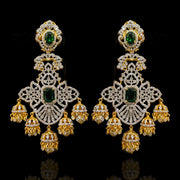 Unique Earrings Design with Multiple Jhumka Hangings