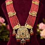 Rich Motifs - Layered Ruby Beads Necklace
