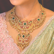 Garden Of Enchantment - Latest Gold Necklace Design
