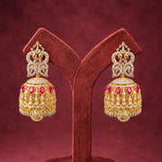 Enchanting Peacock - CZ Jhumka USA