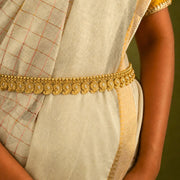 Two in 1 Mango Necklace Cum Vadanam with Antique Gold Polish