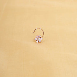 Whispers of a Bloom – Diamond Look Nose Ring