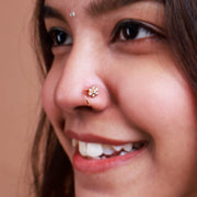 Whispers of a Bloom – Diamond Look Nose Ring