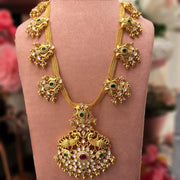 Radiant Elegance - Diamond Look Long Haram Necklace
