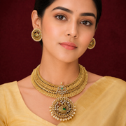 kasu necklace 2 line heavy