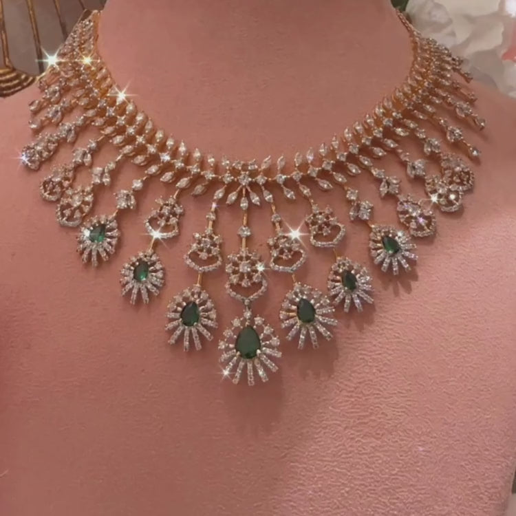 Diamond Look Necklace - An Ethereal & Graceful Design