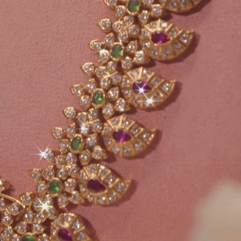 Petals Of Perfection - CZ Necklace Set