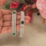 Gleaming Sophistication - Diamond Look Bangles