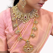 radiant Diamond Look Long Haram Necklace