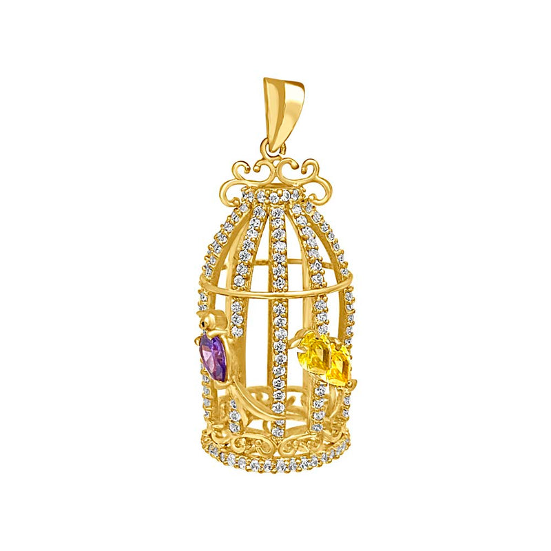 Peacock Cage Pendant