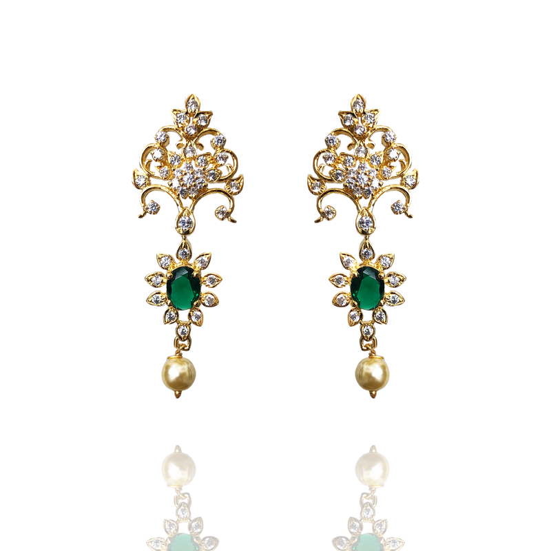 Artful Symphony - Gold Earrings Design