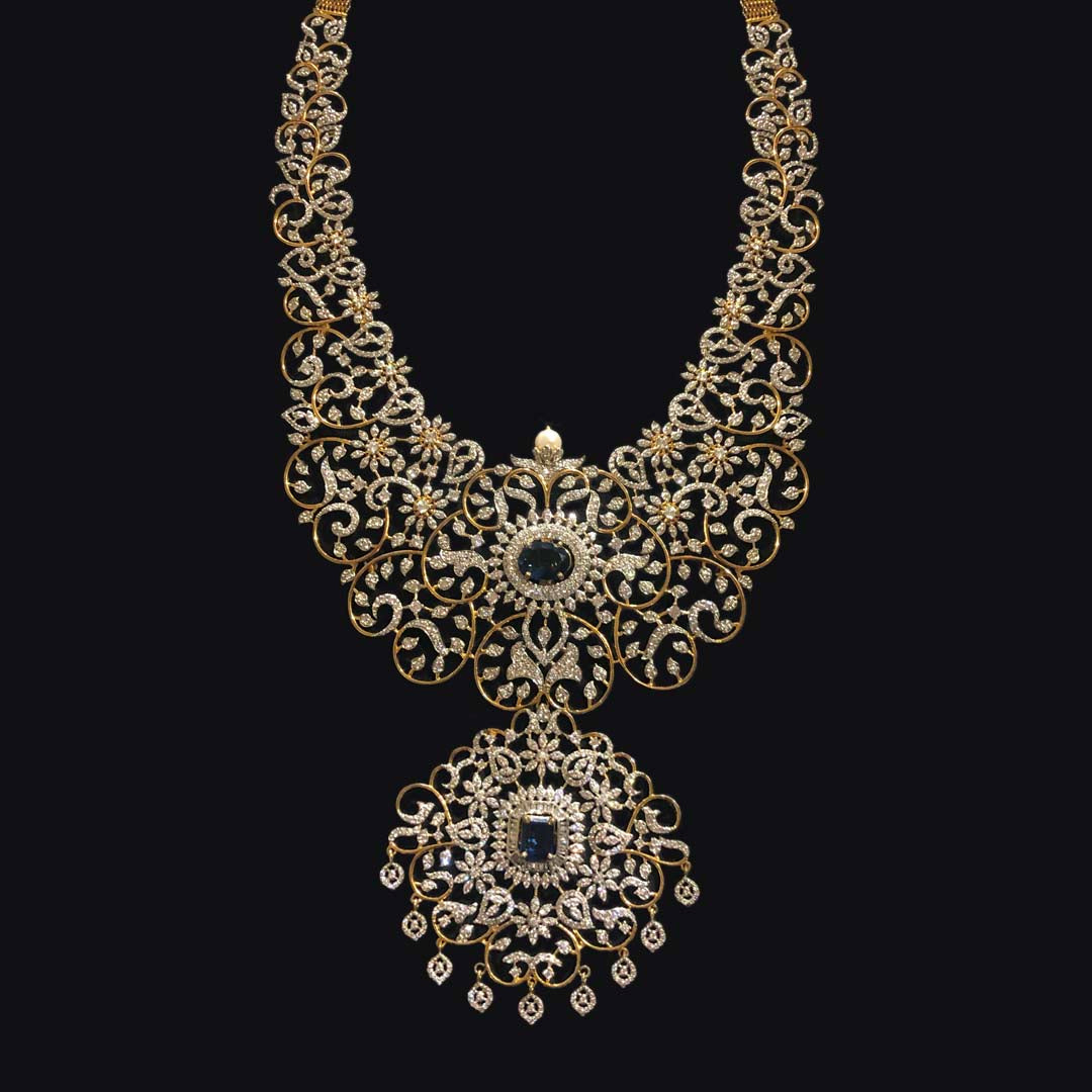 Luxurious South Indian CZ Jewellery Set for Wedding Sneha Rateria Store