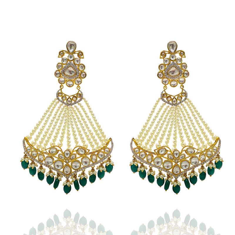 Statement Polki Earrings