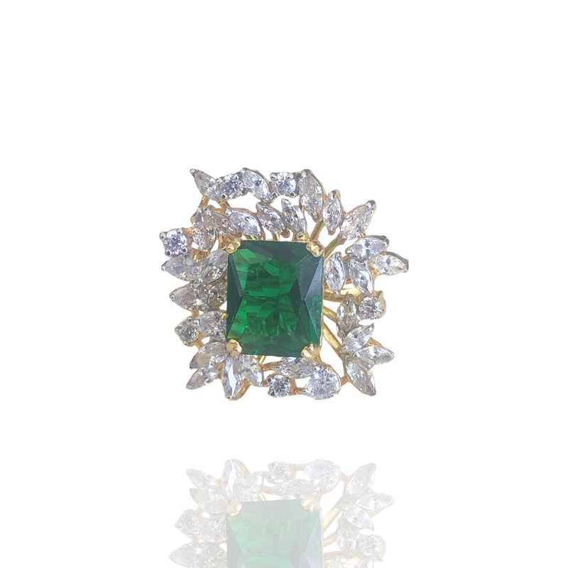 emerald stone ring