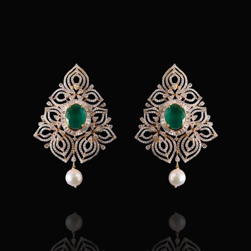 gold designer earrings