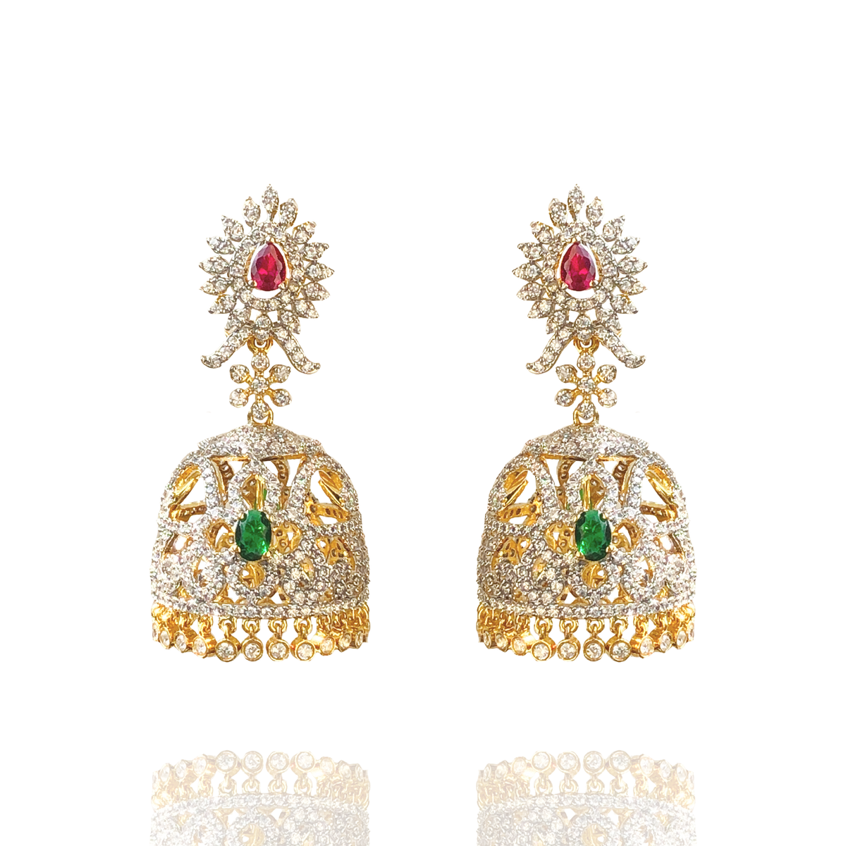 Colorful Earrings with Butta