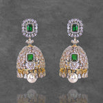 CZ Diamond Jhumkas
