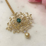 Delicate CZ Diamond Mangtikka Design - Sneha Rateria Store