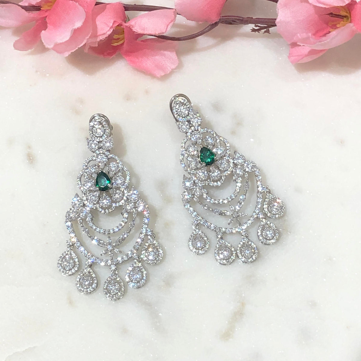 Grecian Pave Earrings – Jarin K Jewelry