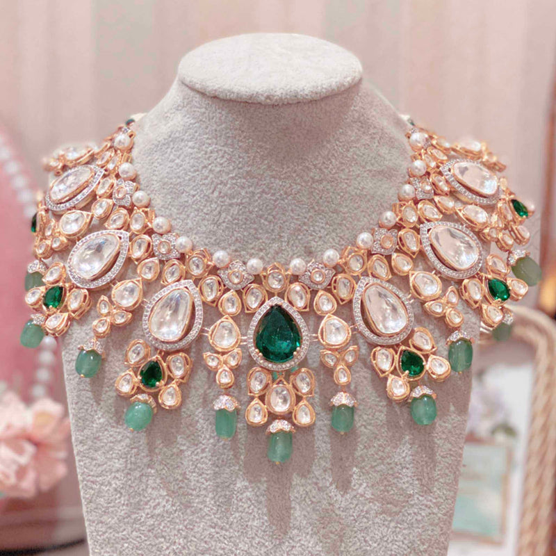 CZ Polki Necklace