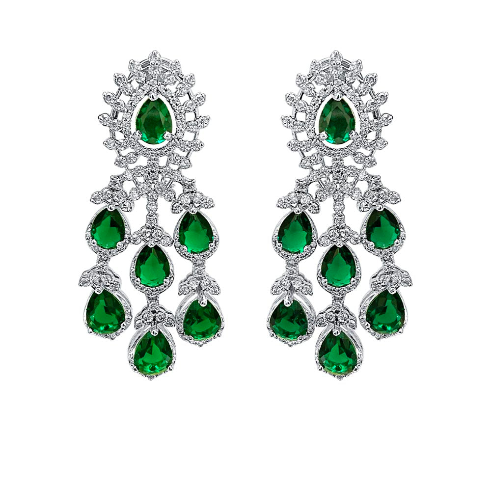 Green Emerald Earrings