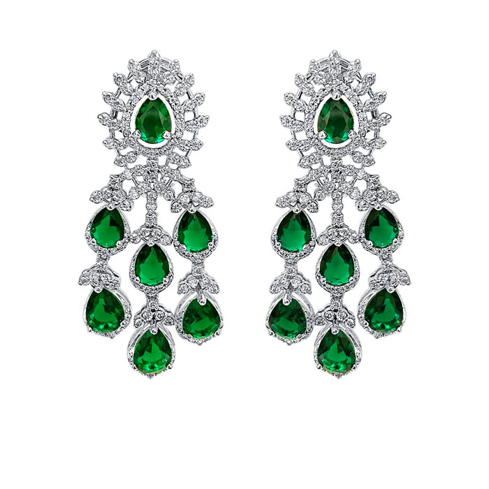 Green Emerald Earrings