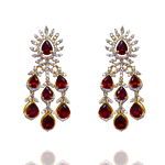Ruby Diamond Earrings