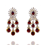 Ruby Diamond Earrings