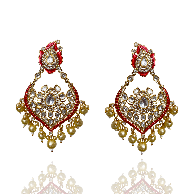Polki Earring Design