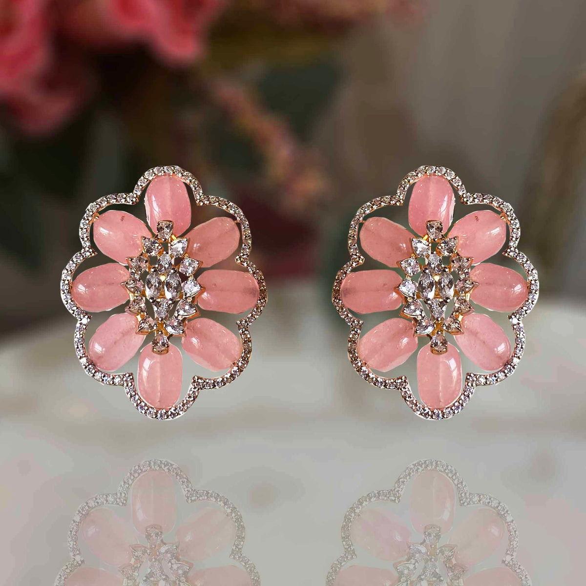 Pink Morganite Earrings