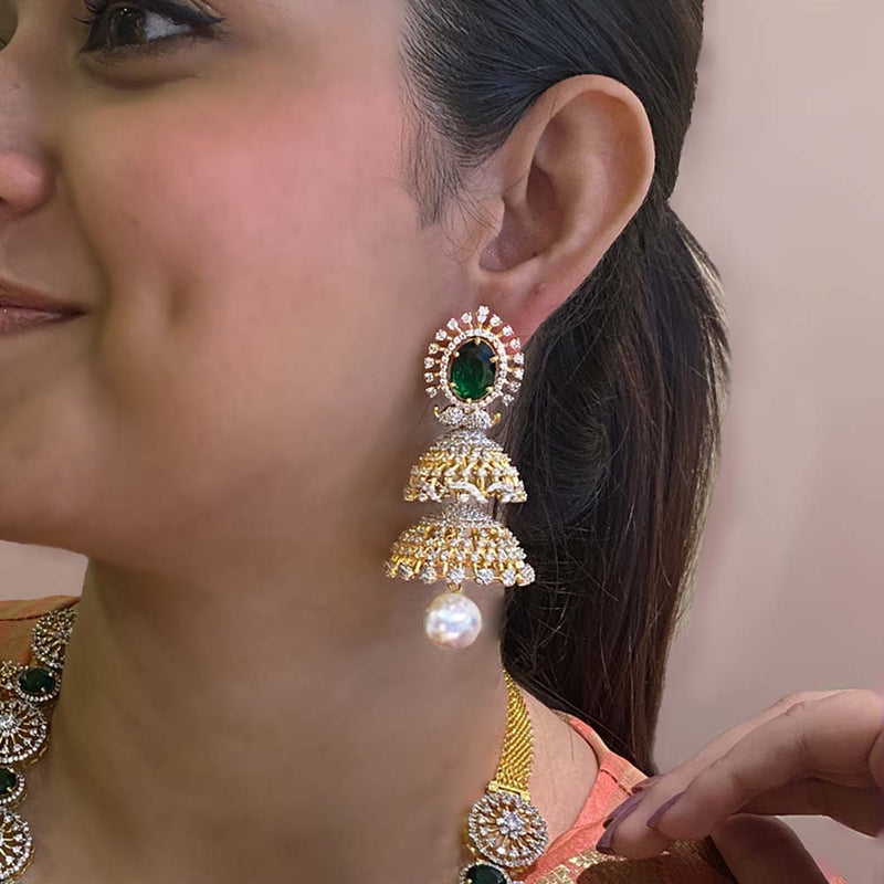 Gittering Wonder - Detachable Jhumka Earrings
